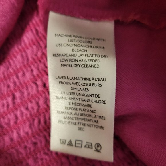 NWT Free People Seratonin Smocked Blouse Striped Raspberry Sherbert Size Medium - Picture 13 of 14